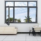 Foshan manufacturer waterproof heat insulation double glazed tilt and turn windows