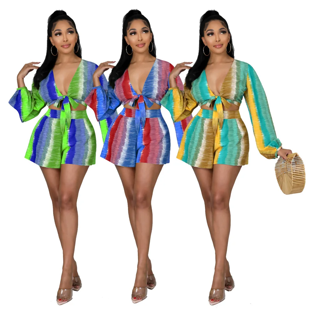 Boutique Sexy Ladies Solid Color Shirt Two Piece Set Long Sleeve V Neck Summer Breathable Women Clothing 2 Piece Outfit
Boutique Sexy Ladies Solid Color Shirt Two Piece Set Long Sleeve V Neck Summer Breathable Women Clothing 2 Piece Outfit
