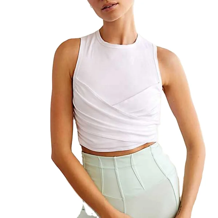 Breathable Fashionable Cotton Knitted Ribbed Fitted Plain White Custom Logo Crop Top Women, Customized color
Breathable Fashionable Cotton Knitted Ribbed Fitted Plain White Custom Logo Crop Top Women, Customized color