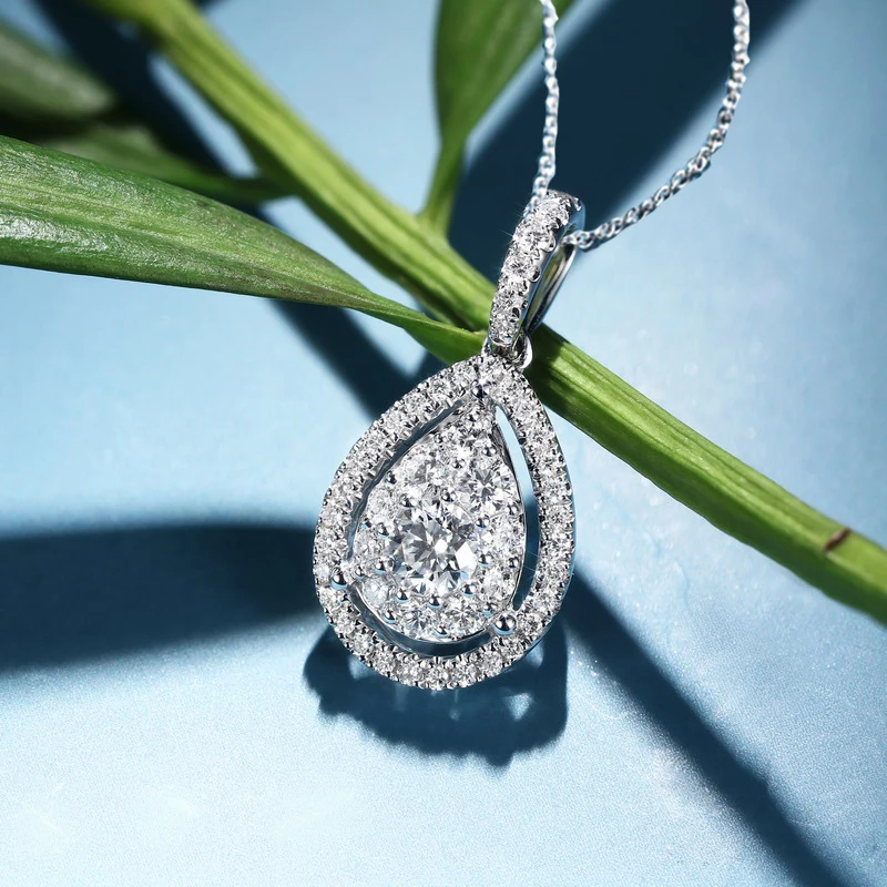 CAOSHI Luxury Female Water Drop Pendant Necklace Silver Color Zircon Long Necklace Fashion Bride Wedding Necklaces For Women
CAOSHI Luxury Female Water Drop Pendant Necklace Silver Color Zircon Long Necklace Fashion Bride Wedding Necklaces For Women