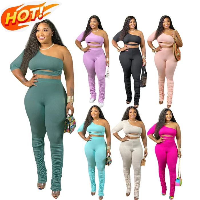 Women Two Piece Summer Set Jumpsuits 2 Piece Solid Off Shoulder Elastic Waist tracksuit Plus XXXL Size casual stacked outfits
Women Two Piece Summer Set Jumpsuits 2 Piece Solid Off Shoulder Elastic Waist tracksuit Plus XXXL Size casual stacked outfits