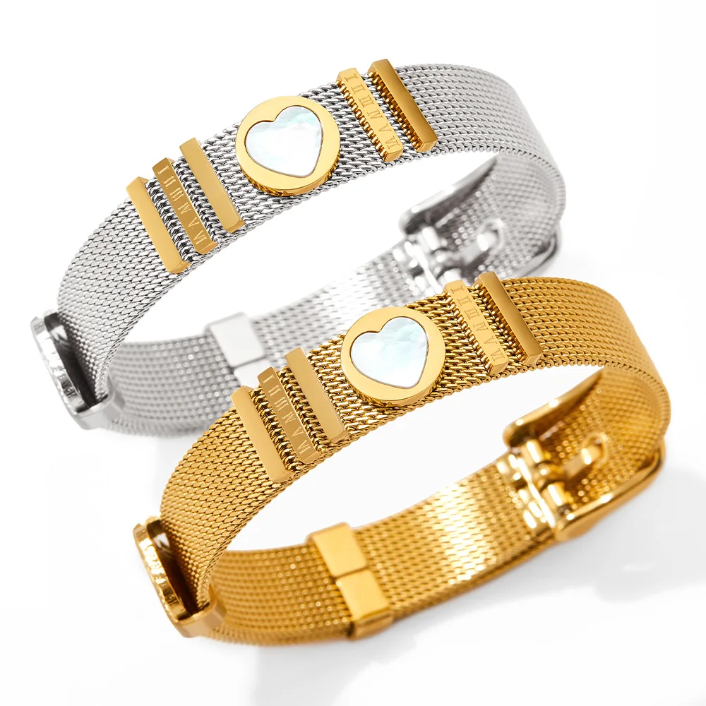 Stock 10mm Gold Silver Women Stainless Steel Mesh Watch Chain Bracelet For Sliding Charm Link
Stock 10mm Gold Silver Women Stainless Steel Mesh Watch Chain Bracelet For Sliding Charm Link