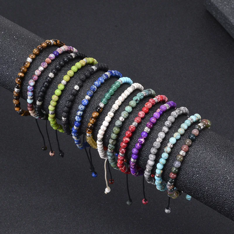 Energy Healing Yoga Adjustable Braided Handmade Multicolor 4MM Gem Natural Stone Bead Bracelet
Energy Healing Yoga Adjustable Braided Handmade Multicolor 4MM Gem Natural Stone Bead Bracelet