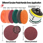 22-piece drill brush accessory set wiper pad electric cleaning brush scrub pad cleaning kit