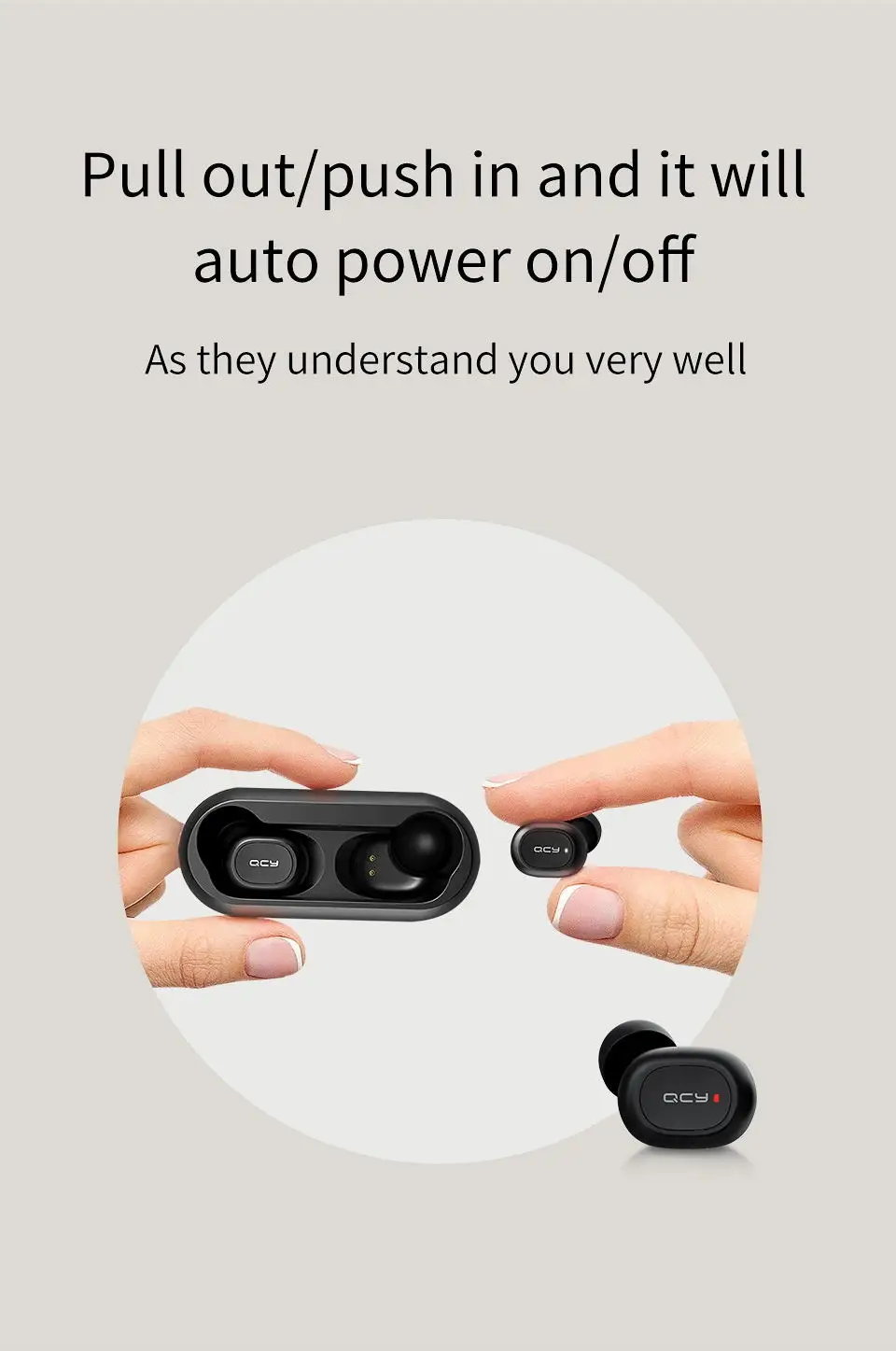 for qcy t1 Stereo Blue Tooth Earphones Original for qcy earbuds - ANKUX.COM