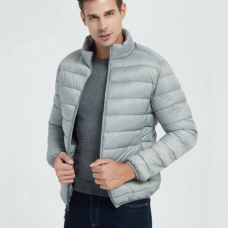 Winter lightweight stand-collar cotton jacket windproof and warm men's casual padded jacket
Winter lightweight stand-collar cotton jacket windproof and warm men's casual padded jacket