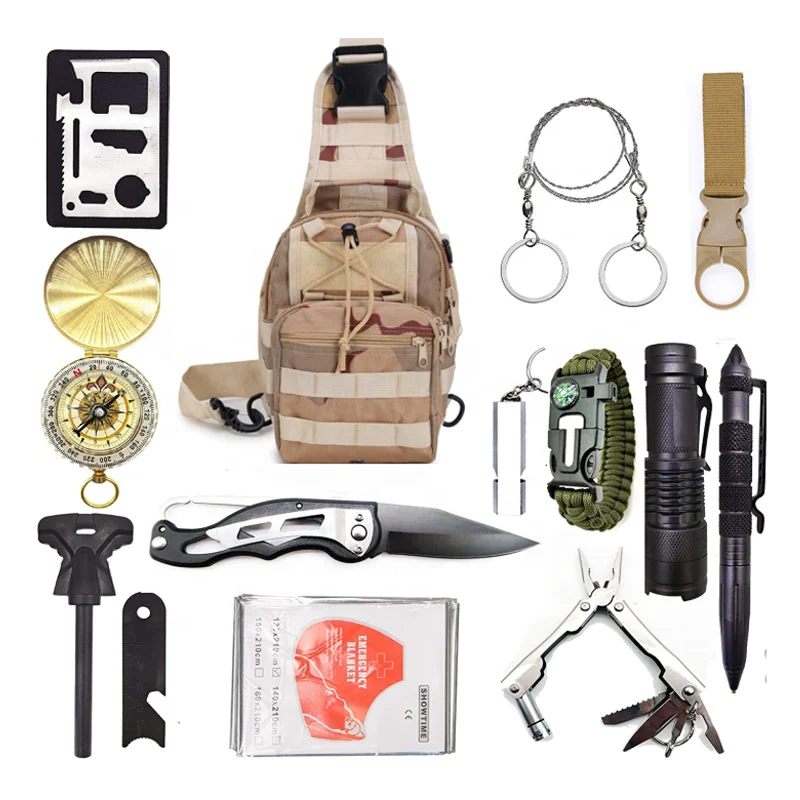 AJOTEQPT Outdoor Equipment Gear Set Camping Tool Survival Gear Kit For Hunting Out Adventure Hiking, Black
AJOTEQPT Outdoor Equipment Gear Set Camping Tool Survival Gear Kit For Hunting Out Adventure Hiking, Black