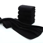 China Durable Ultra Absorbent Plain Black Microfiber Hand Towel