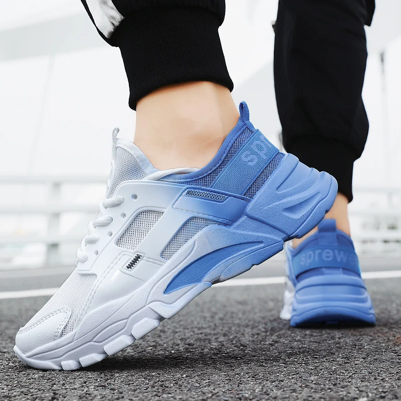 Men Lace Up Sneakers Comfortable Soft Sole Men Breathable Running Sports Shoes Casual Walking Style Shoes, Black
Men Lace Up Sneakers Comfortable Soft Sole Men Breathable Running Sports Shoes Casual Walking Style Shoes, Black