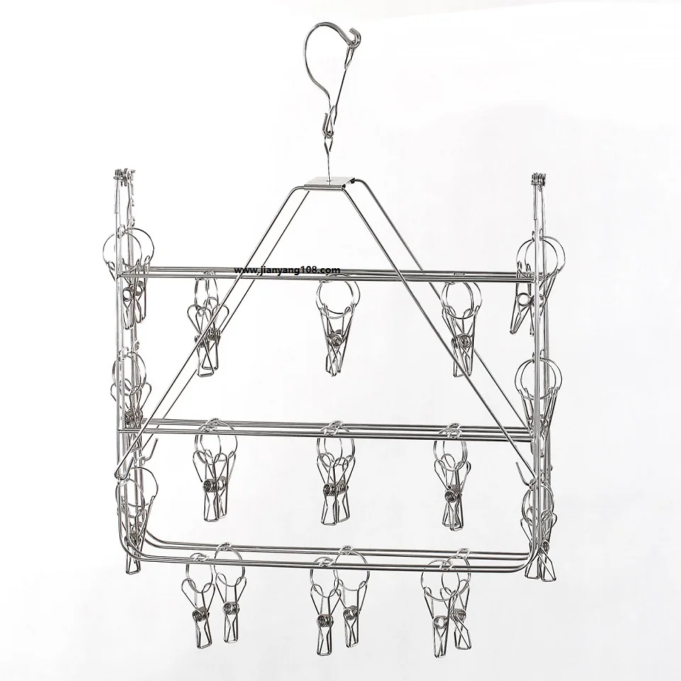 Hot Sales Square Shape Clothes Socks Hanger Peg and Drying Rack Stainless Steel 44 Clips and Folding Metal Silver Modern
Hot Sales Square Shape Clothes Socks Hanger Peg and Drying Rack Stainless Steel 44 Clips and Folding Metal Silver Modern