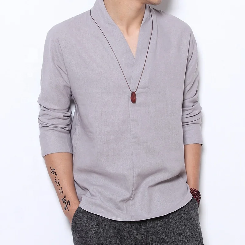 Wholesale 2022 summer new men's long-sleeved shirts retro linen Chinese style men's Hanfu cotton linen casual Tang suit men, Picture shows
Wholesale 2022 summer new men's long-sleeved shirts retro linen Chinese style men's Hanfu cotton linen casual Tang suit men, Picture shows