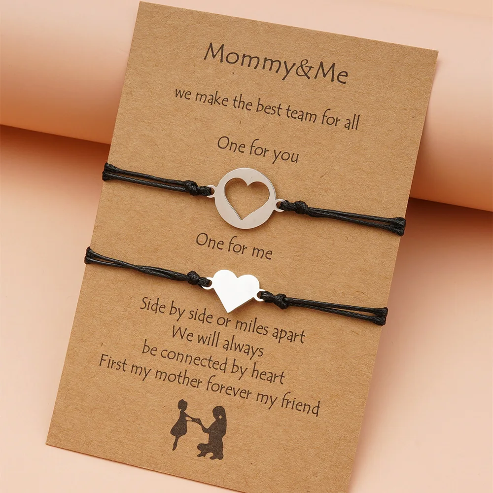 Mother's Day Gift Jewelry 2pcs Stainless Steel Hollow Butterfly Heart Charm Matching Mommy And Me Mother Daughter Set Bracelets, Silver
Mother's Day Gift Jewelry 2pcs Stainless Steel Hollow Butterfly Heart Charm Matching Mommy And Me Mother Daughter Set Bracelets, Silver