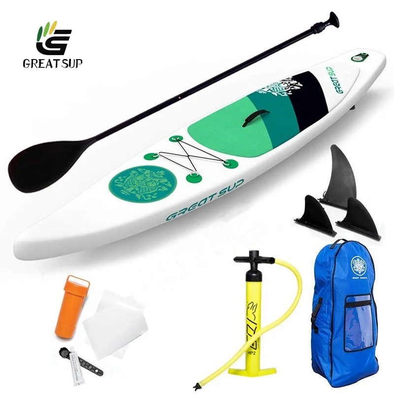 GREAT SUP G380-15RG drop stitch portable hot sale inflatable customized Racing paddle board, Green or blue
GREAT SUP G380-15RG drop stitch portable hot sale inflatable customized Racing paddle board, Green or blue