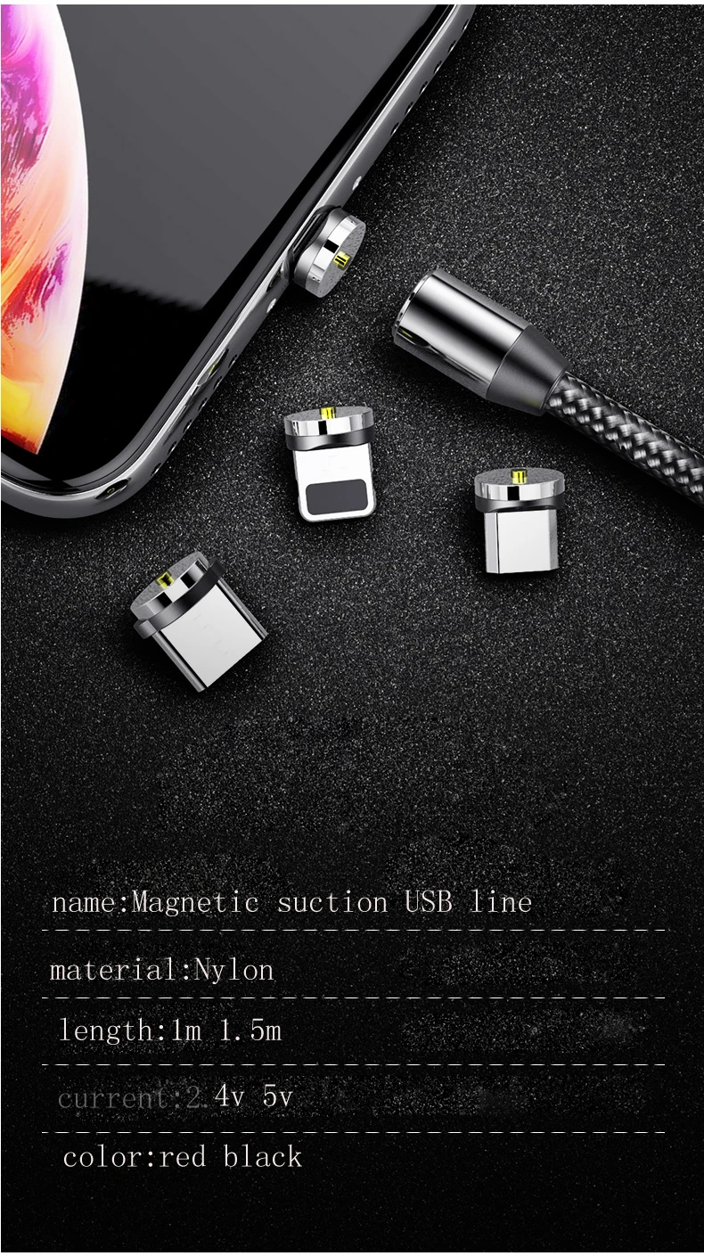 China high quality magnetic data cable Android fast charging line New blind suction creative charging line - ANKUX.COM