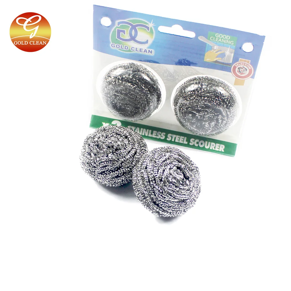 

pot cleaning SS 410 stainless steel wire scrubber scourer cleaning ball, Silver