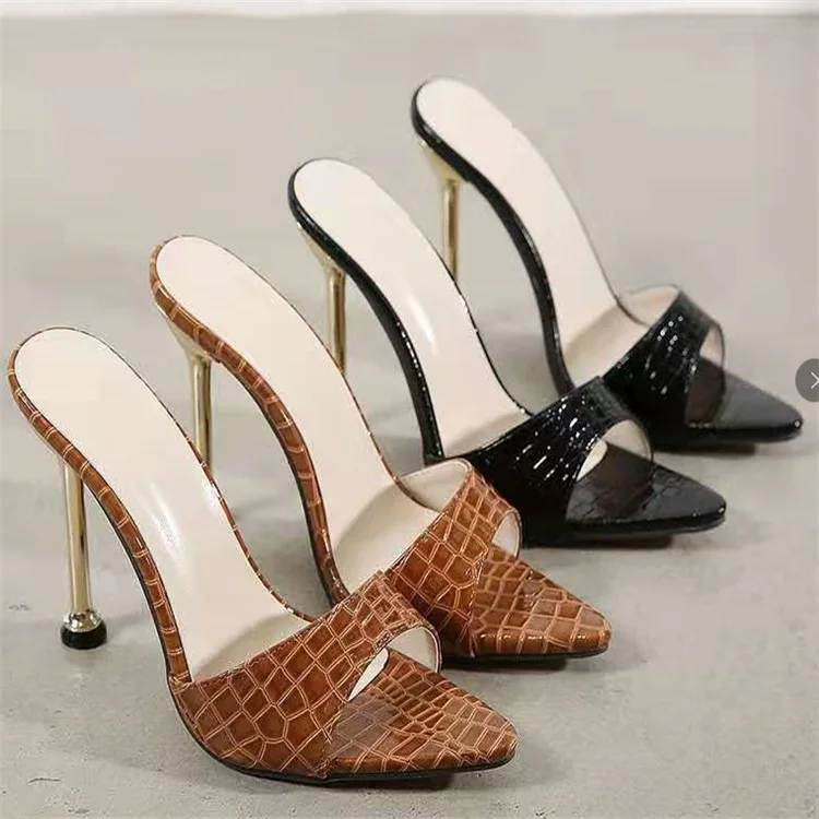 Wholesale Fashion Summer Sexy Woman Heel Black High Slippers Pump Block Heels Sandals Shoes For Ladies New Arrival 2021, White,black,brown,wine red
Wholesale Fashion Summer Sexy Woman Heel Black High Slippers Pump Block Heels Sandals Shoes For Ladies New Arrival 2021, White,black,brown,wine red