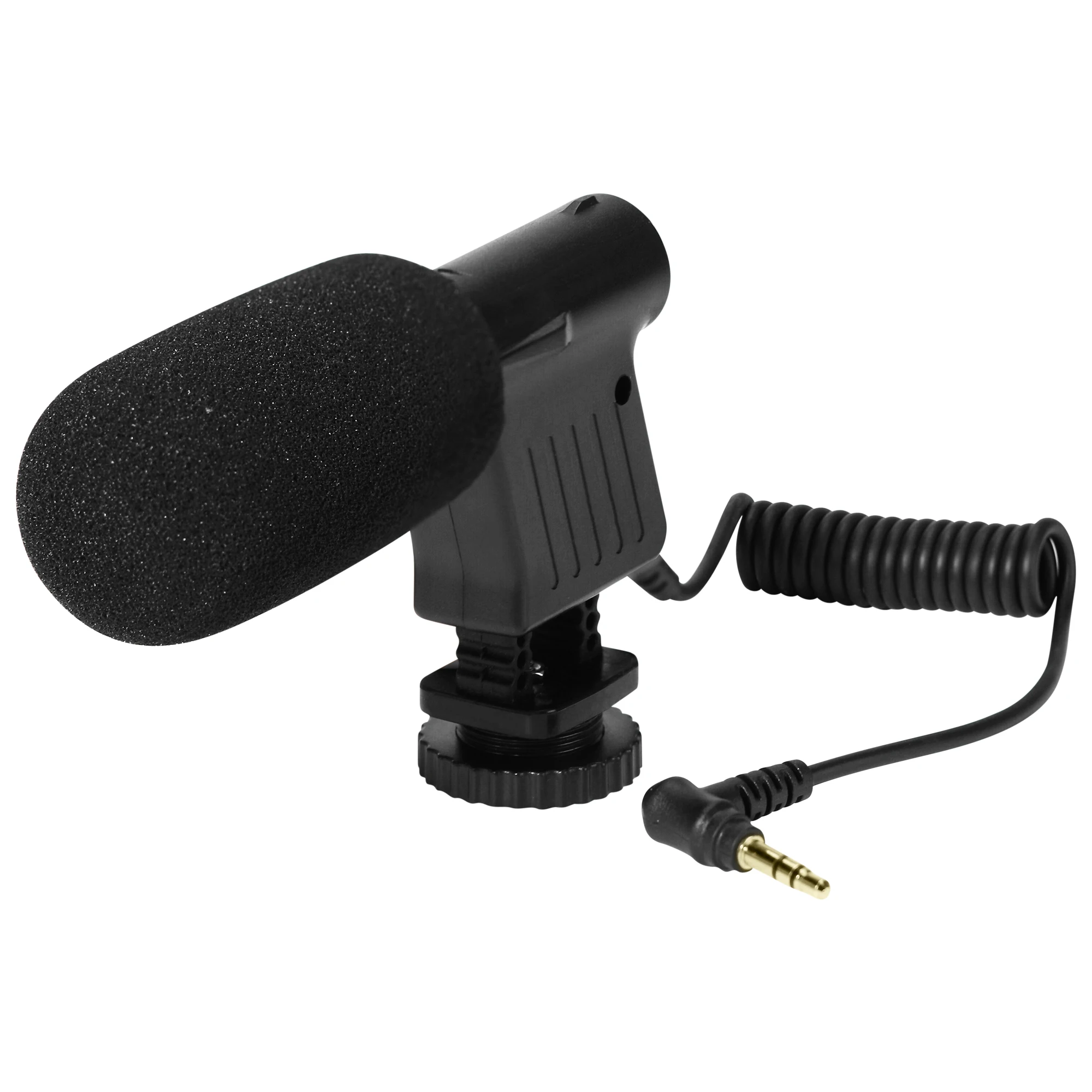 Camera video microphone condenser Interview recording Top Shot Gun Mic 3.5mm jack plug with mic foam, Black
Camera video microphone condenser Interview recording Top Shot Gun Mic 3.5mm jack plug with mic foam, Black