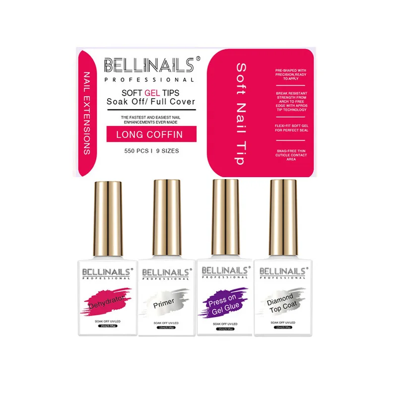 wholesale professional high quality luxury diy nail press on soft tip extension kit gel nail polish kit, Clear
wholesale professional high quality luxury diy nail press on soft tip extension kit gel nail polish kit, Clear