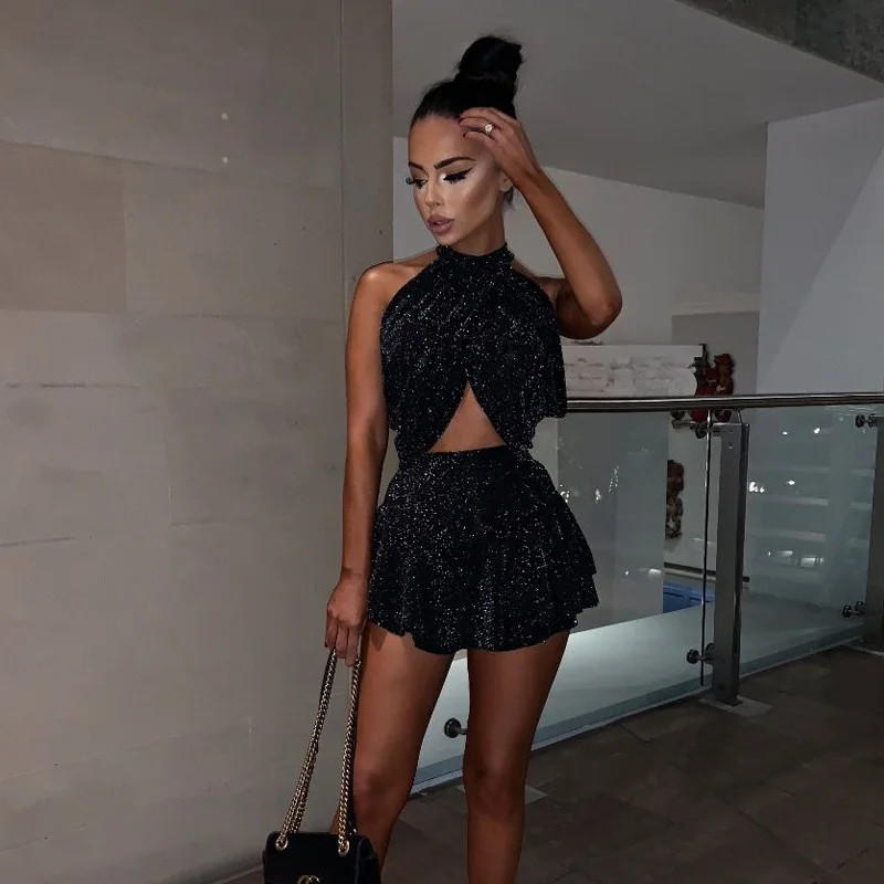 Trendy 2020 Summer New Style Sexy and Elegant Sequined Cross Halter Crop Top Hollow Out Vest Skirt Suits for Women Party Prom
Trendy 2020 Summer New Style Sexy and Elegant Sequined Cross Halter Crop Top Hollow Out Vest Skirt Suits for Women Party Prom