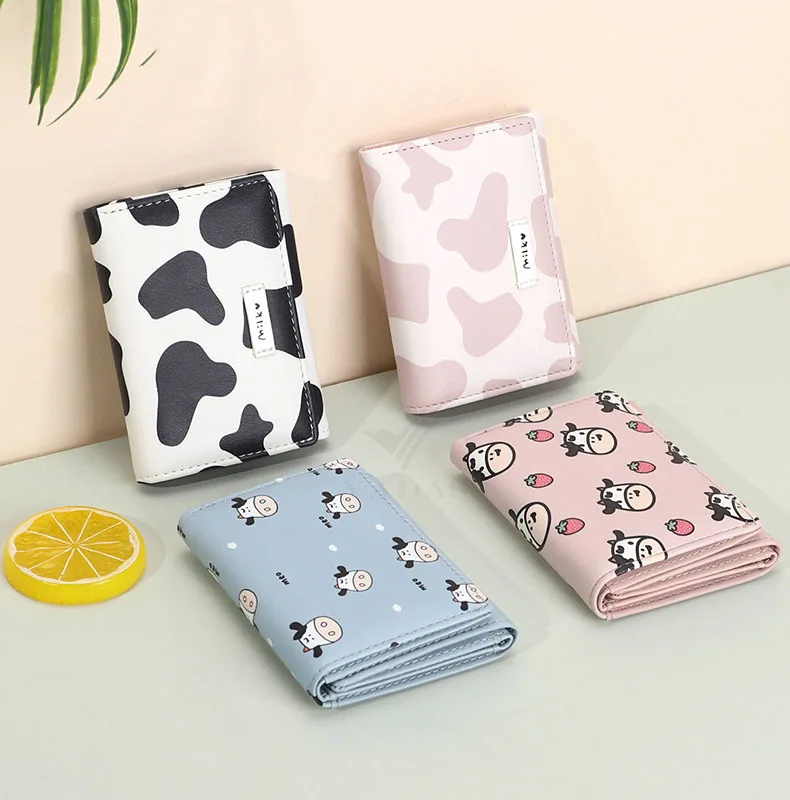 Kawaii Cow Print Porte Feuille Femme 2021 New Cute Short Card Holder Women Coin Purse Small Wallet
Kawaii Cow Print Porte Feuille Femme 2021 New Cute Short Card Holder Women Coin Purse Small Wallet