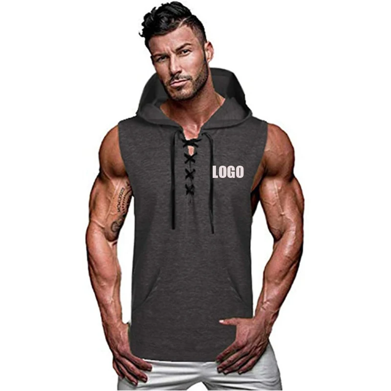 Free shipping Wholesale Men Sports Tank Top Custom Muscle Fitness Vest Men's Black Hooded Tank Top, Customized color
Free shipping Wholesale Men Sports Tank Top Custom Muscle Fitness Vest Men's Black Hooded Tank Top, Customized color