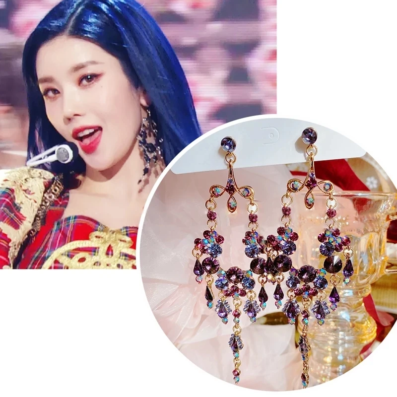 Kaimei Fashion Party Jewelry Gifts Korean TV Star Palace Style Luxury Crystal Long Tassel Drop Earrings For Women Girls, Many colors fyi
Kaimei Fashion Party Jewelry Gifts Korean TV Star Palace Style Luxury Crystal Long Tassel Drop Earrings For Women Girls, Many colors fyi