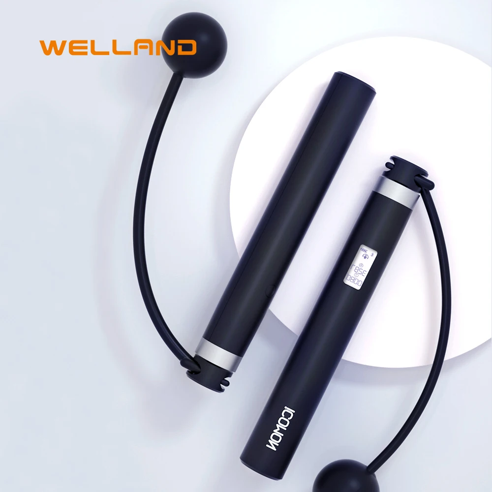 Hot Selling Rope Fitness Electronic Wireless Alluminium Adjustable Skipping Rope Smart App, Black
Hot Selling Rope Fitness Electronic Wireless Alluminium Adjustable Skipping Rope Smart App, Black