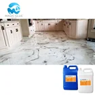 Liquid clear epoxy resin for floor design