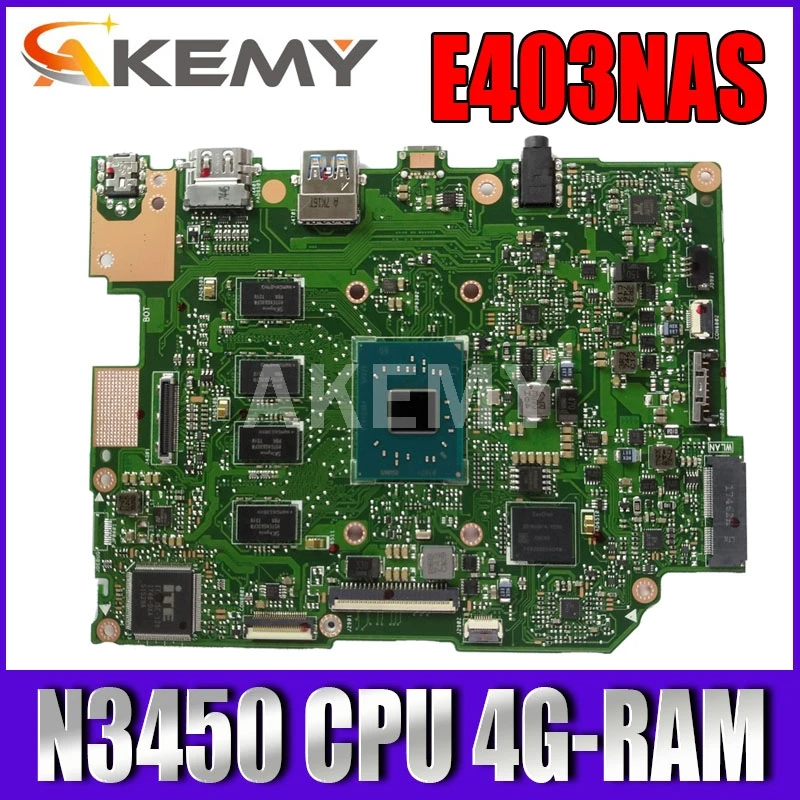 E403NAS Motherboard For ASUS E403NA E403N Laotop Mainboard w/ N3450 CPU 4G-RAM 64G-SSD
E403NAS Motherboard For ASUS E403NA E403N Laotop Mainboard w/ N3450 CPU 4G-RAM 64G-SSD