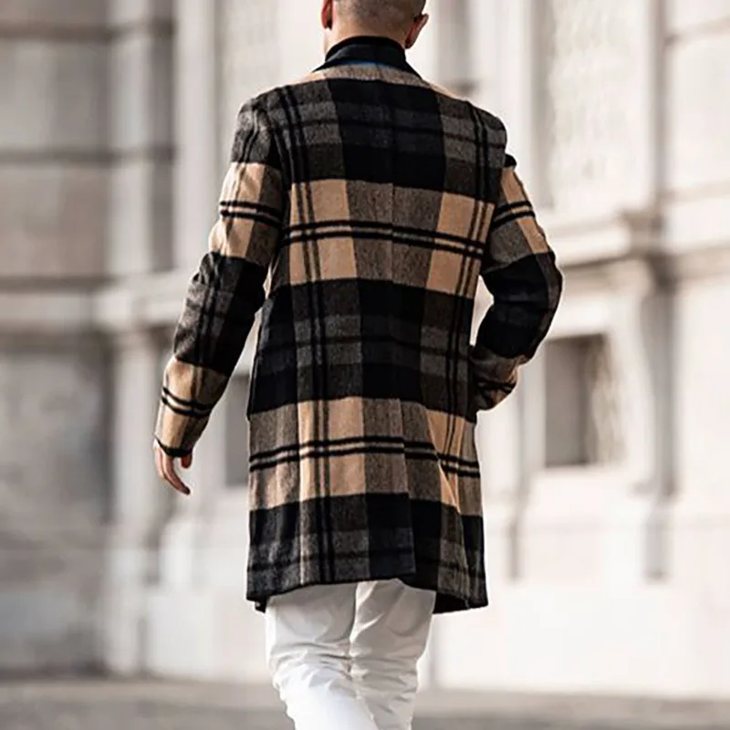 2021 Winter Plus size Casual Men Cardigan Coats Grid Turn Collar Plaid Print Plus Size Wool Mid Length Trench Men Long Coat
2021 Winter Plus size Casual Men Cardigan Coats Grid Turn Collar Plaid Print Plus Size Wool Mid Length Trench Men Long Coat