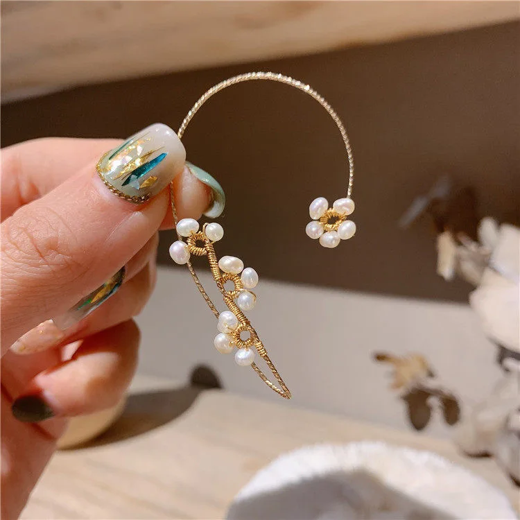 JUHU New Earless Hole Can Wear Pearl Metal Line Winding Ear Hanging Adjustable Ear Clip Metal Earrings, A pair of pearl ears
JUHU New Earless Hole Can Wear Pearl Metal Line Winding Ear Hanging Adjustable Ear Clip Metal Earrings, A pair of pearl ears