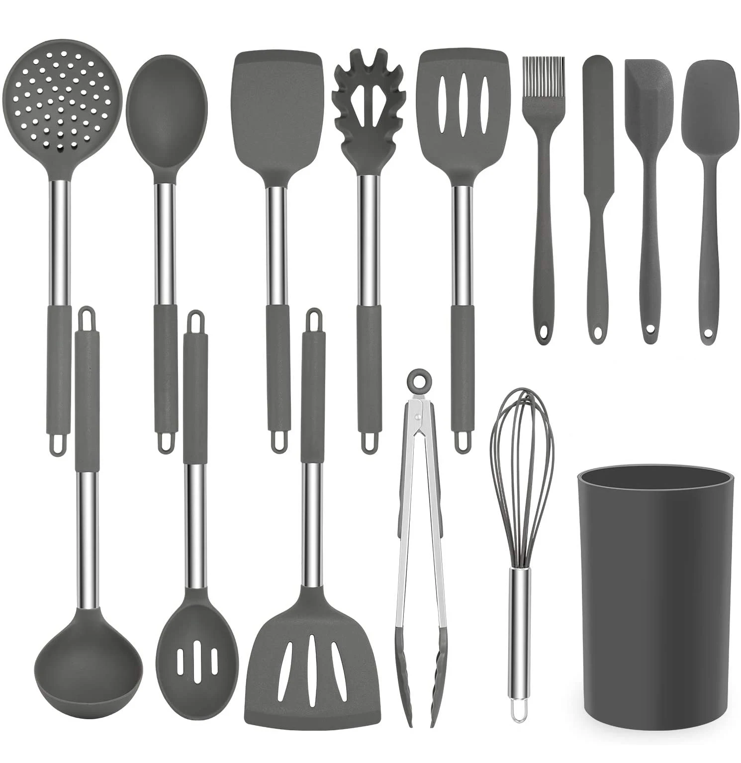 Amazon Hot Sale Non-stick Heat Resistant Food Grade Silicone Cookware Silicone Cooking Utensil Set, Customized
Amazon Hot Sale Non-stick Heat Resistant Food Grade Silicone Cookware Silicone Cooking Utensil Set, Customized