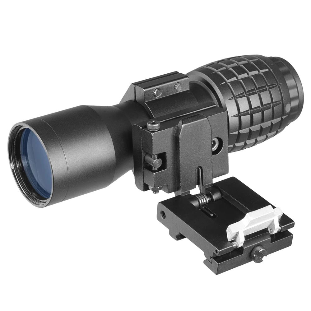 Red Dot Sight Scope 5x Magnifier Quick Flip Scope Flip To Side Mount Fit For 20mm Weaver Mount Red Dot, Black
Red Dot Sight Scope 5x Magnifier Quick Flip Scope Flip To Side Mount Fit For 20mm Weaver Mount Red Dot, Black