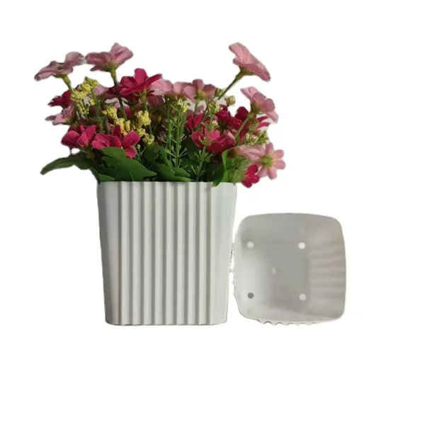 Eco-friendly Plastic Plant Pots Corrugated Pot Biodegradable Plastic Flower Pot Drop Shipping, White
Eco-friendly Plastic Plant Pots Corrugated Pot Biodegradable Plastic Flower Pot Drop Shipping, White