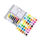 12 Portable Foldable Fine Artist Solid Water Paint Color Set