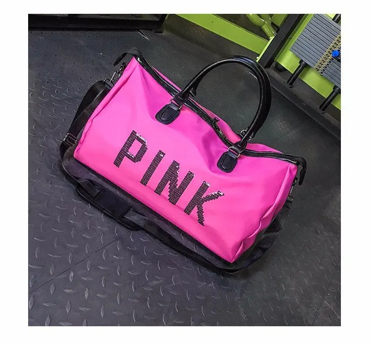 FREE SHIPPING Classic Nylon Duffel Bag Weekender Overnight Bag Carry on Travel Tote Sequin PINK Women Travel Bag, 4 colors
FREE SHIPPING Classic Nylon Duffel Bag Weekender Overnight Bag Carry on Travel Tote Sequin PINK Women Travel Bag, 4 colors