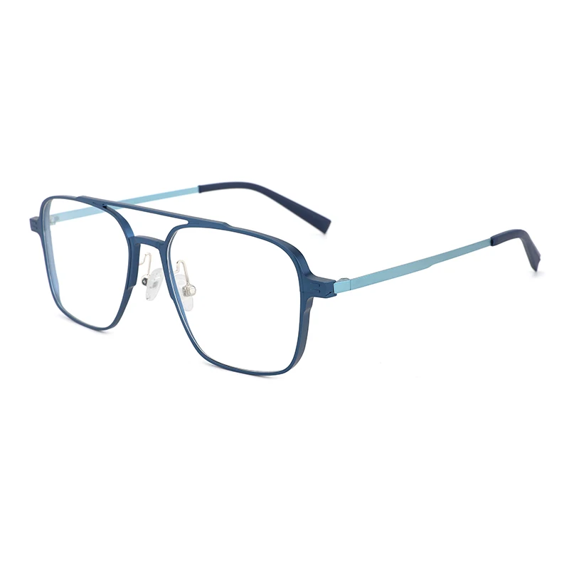 2021 double bridge men Hydronalium optical glasses frames metal thin anti rust expensive eyewear blue light blocking glasses, Custom colors
2021 double bridge men Hydronalium optical glasses frames metal thin anti rust expensive eyewear blue light blocking glasses, Custom colors
