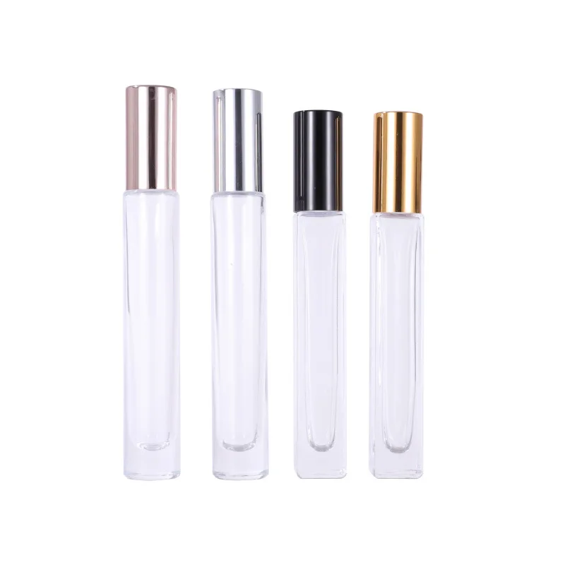 Wholesale Empty 10ml Square Transparent Essential Oil Perfume Glass Roll On Bottles with Steel Rollers
Wholesale Empty 10ml Square Transparent Essential Oil Perfume Glass Roll On Bottles with Steel Rollers