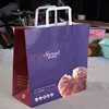 OEM Logo Printing Food Drink Take Out Bag Coffee Take Away Paper Bag with Paper Handle Cup Holder Insert