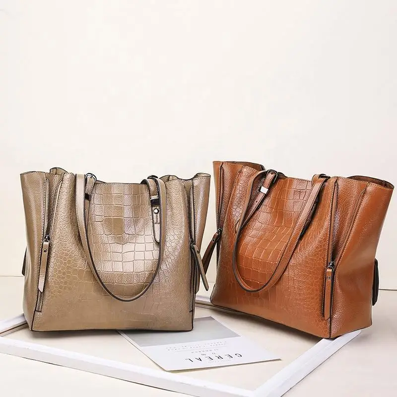 Top Quality Women Large Fashion Crocodile PU Leather Handbag Casual Tote Office Shoulder Bag for Lady
Top Quality Women Large Fashion Crocodile PU Leather Handbag Casual Tote Office Shoulder Bag for Lady
