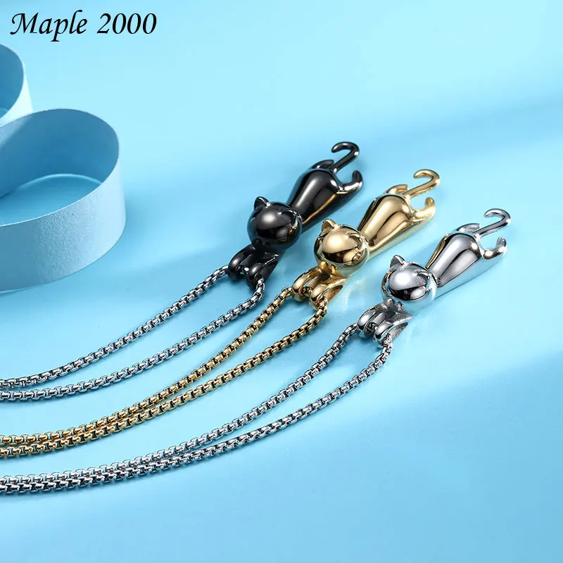 Simple Creative Animal Jewelry Exquisite Clavicle Chain Pendant Necklace Cat Titanium Steel Cute for Men and Women Necklaces
Simple Creative Animal Jewelry Exquisite Clavicle Chain Pendant Necklace Cat Titanium Steel Cute for Men and Women Necklaces
