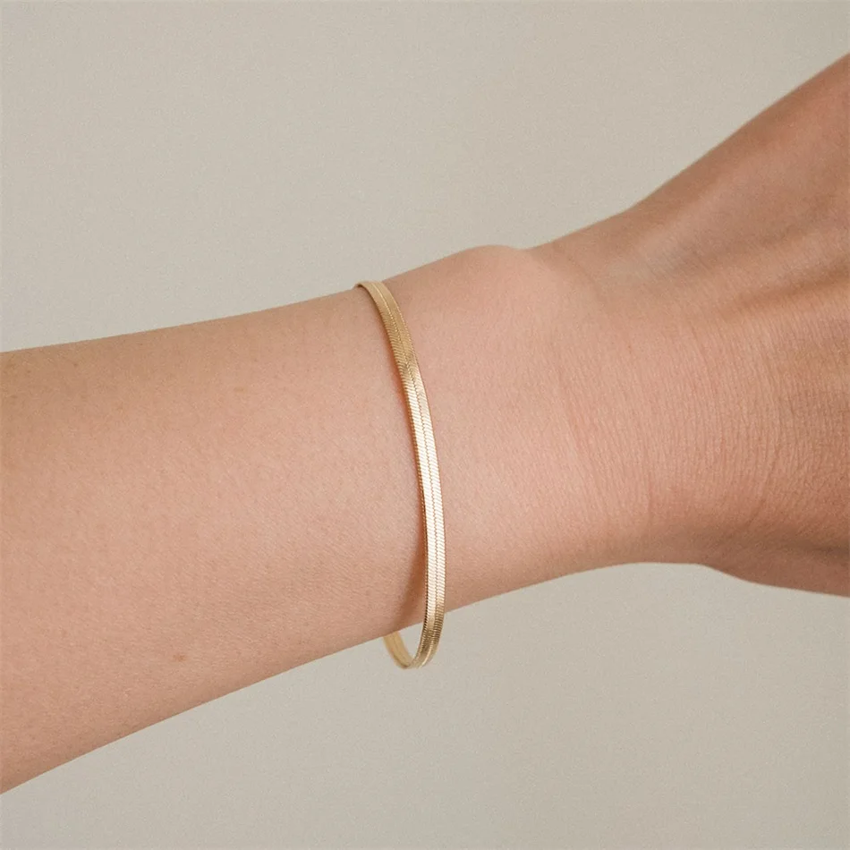 BUREI Fashion 14K Gold Stainless SteelSnake Shape Bracelet Women's Jewelry Accessories, Gold /silver/ rose gold
BUREI Fashion 14K Gold Stainless SteelSnake Shape Bracelet Women's Jewelry Accessories, Gold /silver/ rose gold