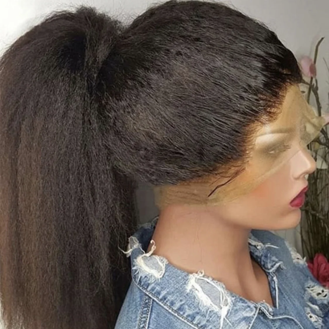 Raw Indian Hair Kinky Straight Virgin Human Hair Lace Front Wig Cheap Wigs for black women
Raw Indian Hair Kinky Straight Virgin Human Hair Lace Front Wig Cheap Wigs for black women