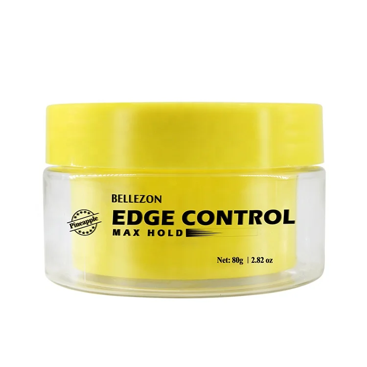 

BELLEZON Private Label Best Organic Edge Control Gel Extra Hold No Flaking for 4C Hair, Transparent