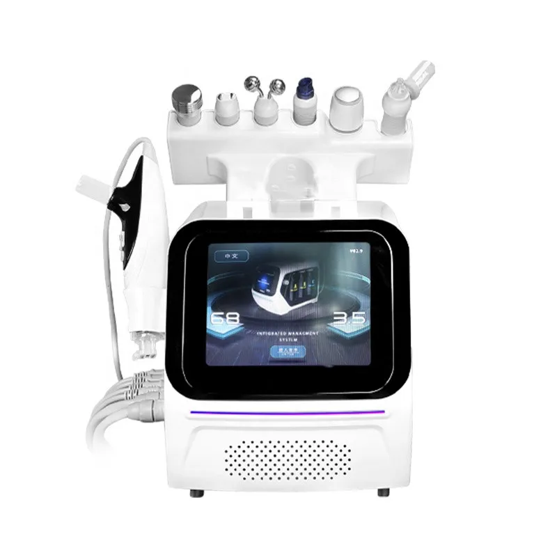 Portable 7 in 1 H2o2 small bubble aqua peel dermabrasion facial machine with EMS meso gun
Portable 7 in 1 H2o2 small bubble aqua peel dermabrasion facial machine with EMS meso gun