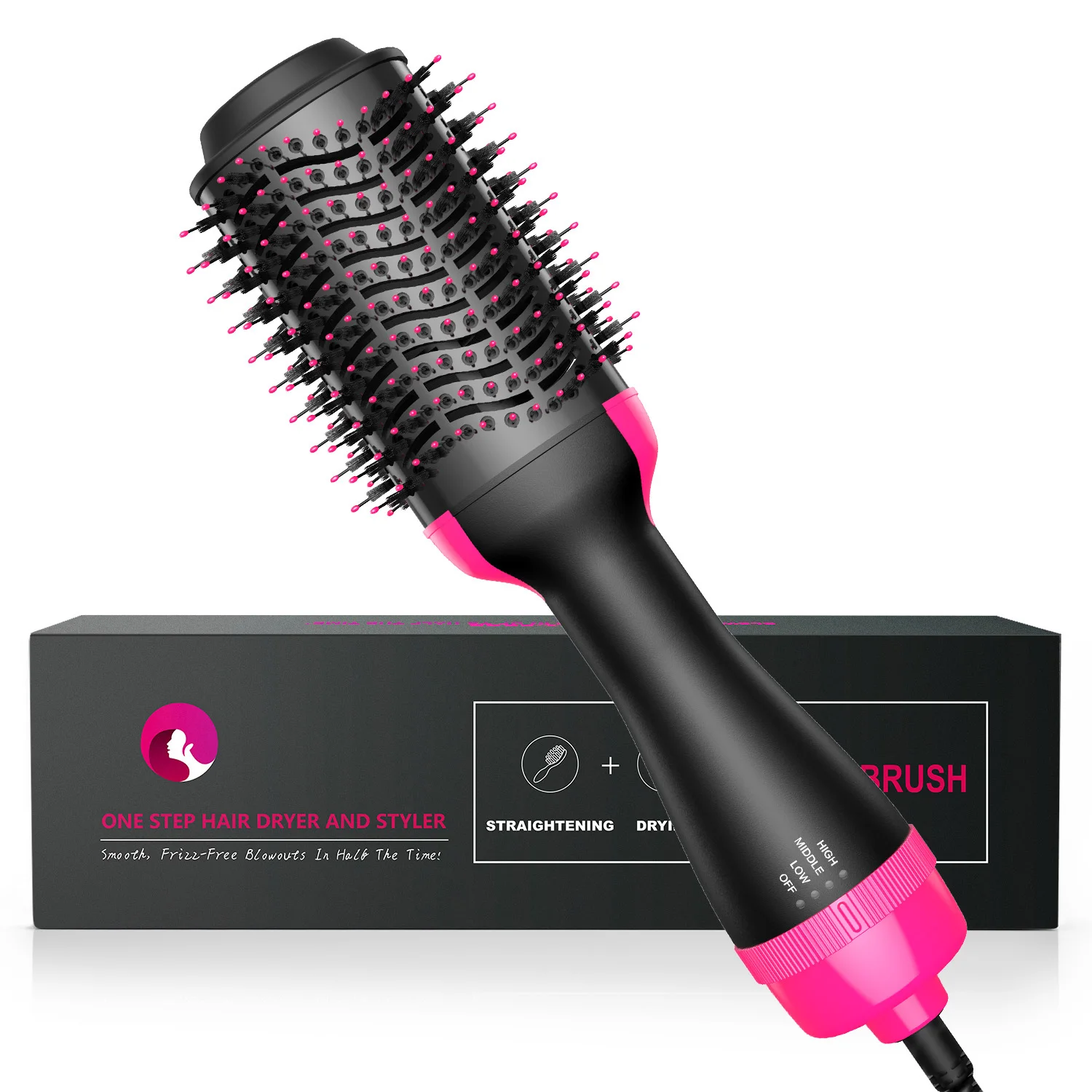 Top Quality 3 in1 Styling hair straightener One Step Hair Dryer Volumizer Hot Air Brush hair dryer brush, Red
Top Quality 3 in1 Styling hair straightener One Step Hair Dryer Volumizer Hot Air Brush hair dryer brush, Red
