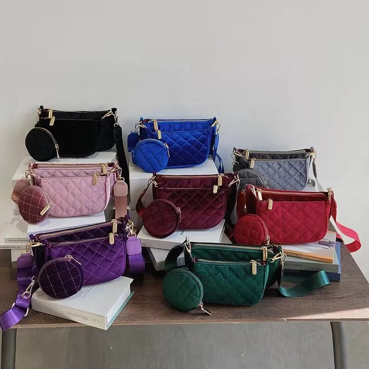 SY 2022 Simple velvet checkered women's single shoulder bag messenger Cosmetic hand Bags, 8 colors
SY 2022 Simple velvet checkered women's single shoulder bag messenger Cosmetic hand Bags, 8 colors