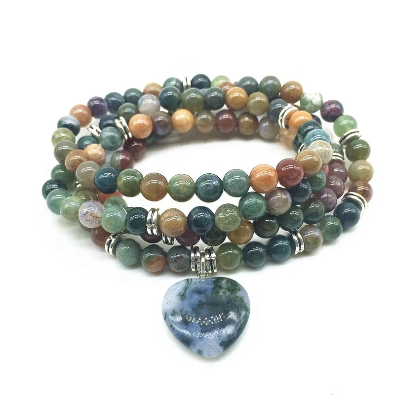 Ins Amazon Drop Shipping Women Fashion Stone Bead Bracelet Mala Natural Beads Mala Wrap Elastic Heart Charm Bangle Necklace, Orange pink black red green
Ins Amazon Drop Shipping Women Fashion Stone Bead Bracelet Mala Natural Beads Mala Wrap Elastic Heart Charm Bangle Necklace, Orange pink black red green