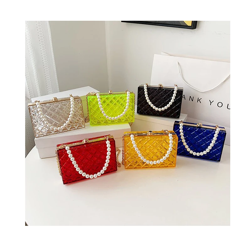 New 2021 Trend Rhombus Transparent Clear Jelly Acrylic Box Handbags For Women Quilted Evening Party Shoulder Bag Totes Female
New 2021 Trend Rhombus Transparent Clear Jelly Acrylic Box Handbags For Women Quilted Evening Party Shoulder Bag Totes Female