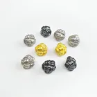 Fashion Metal alloy fancy Hemp decorative pattern shape KNOT sewing shank button for clothes